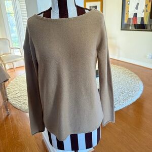 Banana Republic Heritage Women’s Wool Cashmere Beige Sweater Minamlist S READ
